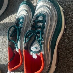 Nike Teal and Orange Sneakers